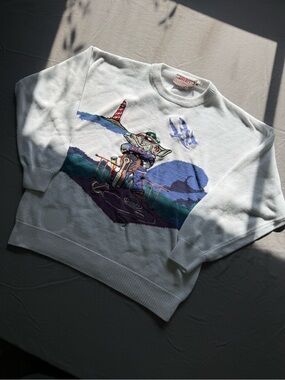 Vintage Liberty Knitwear Nautical Knit Sweater
